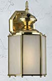Cheap Forte Lighting 10008-01 Energy Efficient Traditional / Classic Outdoor Wall Scon, Polished Brass