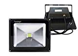 Trendmart® Led Floodlight Lamp 50w Cool White With Plug Waterproof IP 65 Outdoor Security Wash Flood Light , Landscape Lighting（Black Case ） (50 Watts)