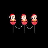 Santa Pathway Lights 19 in. 3-Light Santa Pathway Lights 19 in. 3-Light
