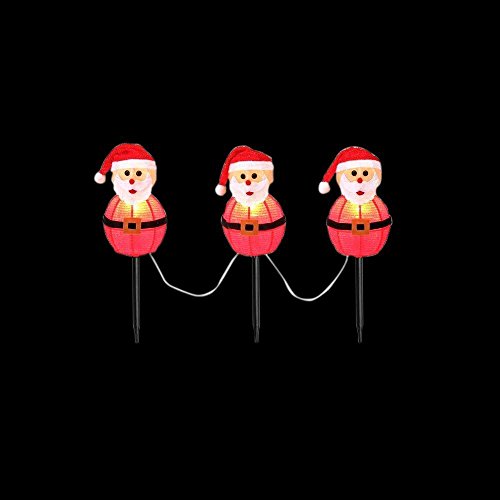 Santa Pathway Lights 19 in. 3-Light