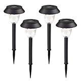 Outdoor Solar Lights, ComLeds Waterproof LED Landscape Lighting Spotlight Sensor Security Pathway Lights Color Changing Lights for Backyard Walkway Garden Fence Lawn Patio Driveway(4 Packs) For Sale