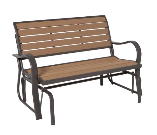 Lifetime 60055 Glider Bench, 4 Feet, Faux Wood For Sale