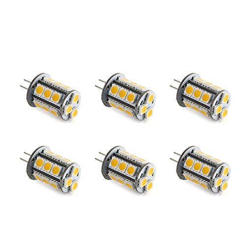 Makergroup T3 G4 Bi-pin LED Light Bulb 12VAC/DC Low Voltage 3Watt Warm White 2700K-3000K for Outdoor Landscape Lighting Path Lights, Deck Lights, Step Lights,Paver Lights 6-Pack Review