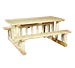 Cedarlooks 020021E Log Park Style Picnic Table