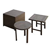 Best Selling Palmilla Wicker Table Set, Multibrown