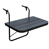 Cheap Sundale Outdoor Folding Deck Table Patio Garden Adjustable Balcony Hanging Railing Table, Black Cheap Sundale Outdoor Folding Deck Table Patio Garden Adjustable Balcony Hanging Railing Table, Black