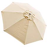 Yescom 8Ft 8 Ribs Patio Umbrella Replacement Canopy Outdoor Cover Top Color Optional
