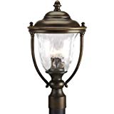 Cheap Progress Lighting P5484-108 3-Light Large Post Lantern with Classic Roof Lines and Unique Cast Yoke Straps In Water Glass Urn Shades, Oil Rubbed Bronze Cheap Progress Lighting P5484-108 3-Light Large Post Lantern with Classic Roof Lines and Unique Cast Yoke Straps In Water Glass Urn Shades, Oil Rubbed Bronze