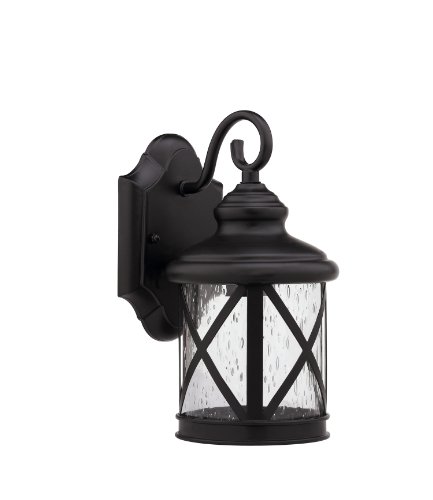 Chloe Lighting Chloe Lighting MILANIA ADORA Transitional Wall-Mount 1-Light Outdoor Rubbed Bronze Sconce For Sale