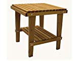Cheap Kilmer Creek Cedar Side Table with Shelf & Stained Finish, Amish Crafted