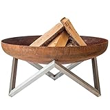 Curonian Memel Solid Steel Large Fire Pit Curonian Memel Solid Steel Large Fire Pit