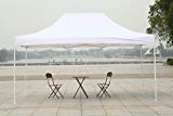 American Phoenix 10x10 10x15 10x20 [White Frame] Portable Event Canopy Tent, Canopy Tent, Party Tent Gazebo Canopy Commercial Fair Shelter Car Shelter Wedding Party Easy Pop Up (White, 10x15)