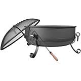 Cheap 34″ Steel Cauldron Fire Pit Outdoor Backyard Cooking Camping 34 Diameter Bowl