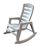 ADAMS MFG PATIO FURN 8080-48-3700 Big Easy Rocking Chairs, White For Sale
