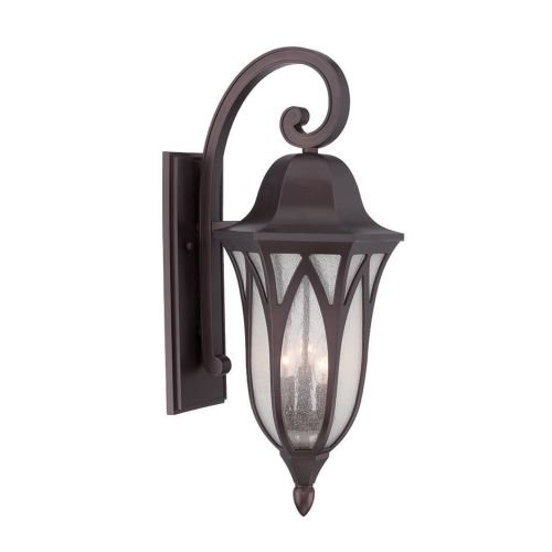 Acclaim 39822ABZ Milano Collection 3-Light Outdoor Light Fixture Wall Lantern, Architectural Bronze