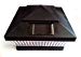 8-Pack Solar Black Post Cap Lights for 5