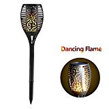 Hmore Solar Lights Waterproof 96 LED Dancing Flame Lighting Outdoor Landscape Decoration Lighting Auto On/Off Security Torch Light for Garden Patio Deck Yard Driveway For Sale