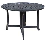 Cheap Zen Garden 43 inch Foldable Deck Table, Dark Grey Wood Finish Cheap Zen Garden 43 inch Foldable Deck Table, Dark Grey Wood Finish