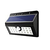 Solar Wall Light Outdoor Wireless Security Light Solar Motion Sensor Light Detector Super Bright Waterproof for Garden Back Door Step Stair Fence Deck Yard Driveway 20 LED Review
