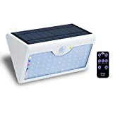 AmaGo LED-W Solar Wall Lights-60 Light, 1,300 Lumens Five-Mode Illumination Via Remote Control, (White Case) AmaGo LED-W Solar Wall Lights-60 Light, 1,300 Lumens Five-Mode Illumination Via Remote Control, (White Case)