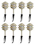 Cheap 8 Pack Malibu 8303-9200-08 3-Tier Pagoda Pathway Lights, Landscape Yard Lighting, 11 Watt, 12 Volt, in Sand Finish BY MALIBU DISTRIBUTION