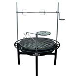 Cheap RiverGrille Cowboy 31 in. Charcoal Grill and Fire Pit with Rotisserie