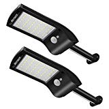 Solar Gutter Security Light Outdoor, Anmaker 180° Degree Adjustable Waterproof 36 LED Solar Powered Motion Sensor Wall Lamps with Mounting Pole for Patio Yard Garden Path Driveway Barn Porch,2 Pack Solar Gutter Security Light Outdoor, Anmaker 180° Degree Adjustable Waterproof 36 LED Solar Powered Motion Sensor Wall Lamps with Mounting Pole for Patio Yard Garden Path Driveway Barn Porch,2 Pack