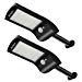 Solar Gutter Security Light Outdoor, Anmaker 180° Degree Adjustable Waterproof 36 LED Solar Powered Motion Sensor Wall Lamps with Mounting Pole for Patio Yard Garden Path Driveway Barn Porch,2 Pack