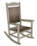 POLYWOOD R200FSAWL Rocking Chairs, Sand Frame/White Loom For Sale POLYWOOD R200FSAWL Rocking Chairs, Sand Frame/White Loom For Sale