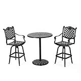 GDF Studio Arianna Outdoor Aluminum Bar Set Patina Copper Finish (3)