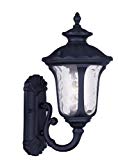 Livex Lighting 7850-04 Oxford 1 Light Outdoor Wall Lantern, Black Review