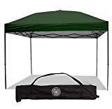 Cheap Punchau Pop Up Canopy Tent 10 x 10 Feet, Green – UV Coated, Straight Leg, Waterproof Instant Outdoor Gazebo Tent, Bonus Roller Carry Bag