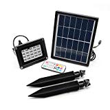 Solar Lights 20 LED Floodlight, Dimmable RGBWW Motion Sensor Security Light, IP65 Waterproof, for Garden/Yard/ Party/Spot/ Hotel/Porch/ Patio/Garage/ Pool/Sign/ Billboard/Landscape For Sale