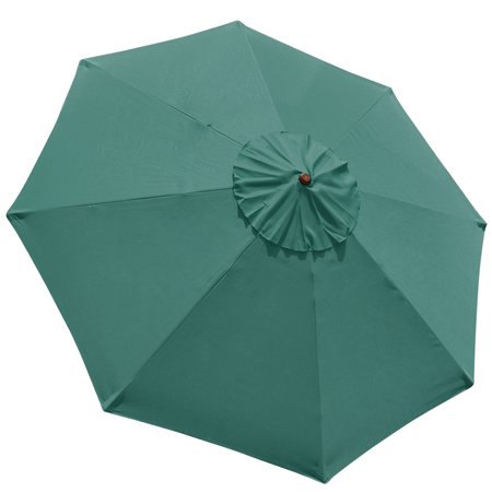 10FT 8 Ribs Umbrella Cover Canopy Green Replacement Top Patio Market Outdoor Beach