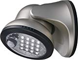 LIGHT IT! By Fulcrum, 16-LED Motion Sensor Security Light, Battery Operated, Silver LIGHT IT! By Fulcrum, 16-LED Motion Sensor Security Light, Battery Operated, Silver