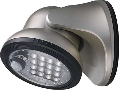 LIGHT IT! By Fulcrum, 16-LED Motion Sensor Security Light, Battery Operated, Silver