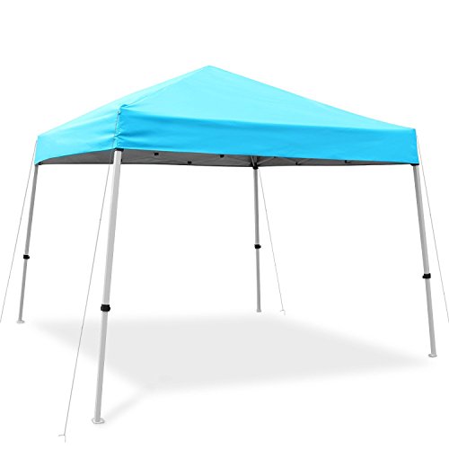 Cheap Ohuhu Pop-up Slant Leg Canopy Tent, Instant Shelter Wheeled Carry Bag, 10 10 Feet, Blue