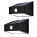 Solarmks S-1804 SB-01 LED Solar Motion Sensor Waterproof Exterior Wall Light for Patio,Yard,Garden,Path and Driveway (2Pack)