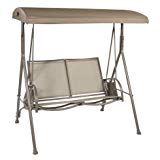 Garden Winds OPEN BOX GT Sling Swing Replacement Canopy Top Cover – RipLock – Beige For Sale