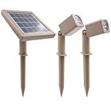 HEX 30X Twin Solar Spotlight Warm White LED for Outdoor Garden Yard Landscape Downlight