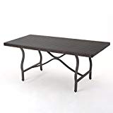 Carolina Outdoor Multibrown Wicker Dining Table Carolina Outdoor Multibrown Wicker Dining Table