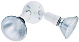 Lithonia Lighting OFTH 300PR 120 WH M12 Twin Par Holder Standard Outdoor Flood Light For Safety and Security, White For Sale