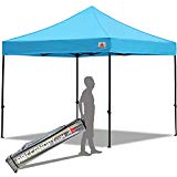 ABCCANOPY Pop up Canopy Tent Commercial Instant Shelter with Wheeled Carry Bag, 10x10 FT Sky Blue