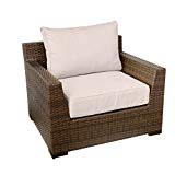 Vida Outdoor Pacific Wicker Club Chair with Wheat Cushions Review