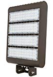 Westgate Lighting Outdoor LED Flood Light Fixture Yoke Mount – Shoebox Street Area Parking Pole Security Floodlights – 120-277V – IP65 Waterproof UL Listed DLC Approved (300 Watt, 3000K Warm White)