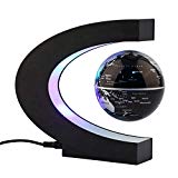 Magnetic Light Levitation Floating Globe LED World Map C Shape Night Table Lamp 3″ Rotating Planet Earth Globe Ball Anti Gravity with LED Light Lamp For Sale