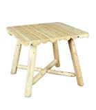 Cedarlooks 1100135 Log Square Dining Table, 37-Inch For Sale Cedarlooks 1100135 Log Square Dining Table, 37-Inch For Sale