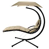 Cheap Kaluo Hanging Chaise Lounge Chair Modern Design Swing Hammock Canopy Yard Garden