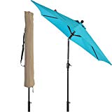 Cheap LCH 9 ft Outdoor Umbrella Patio Backyard Market Table Umbrella Sturdy Pole Push Button Easily Tilt Crank with Umbrella Cover (Blue) Cheap LCH 9 ft Outdoor Umbrella Patio Backyard Market Table Umbrella Sturdy Pole Push Button Easily Tilt Crank with Umbrella Cover (Blue)