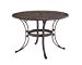 Home Style 5555-32 Biscayne Round Outdoor Dining Table, Rust Bronze Finish, 48-Inch